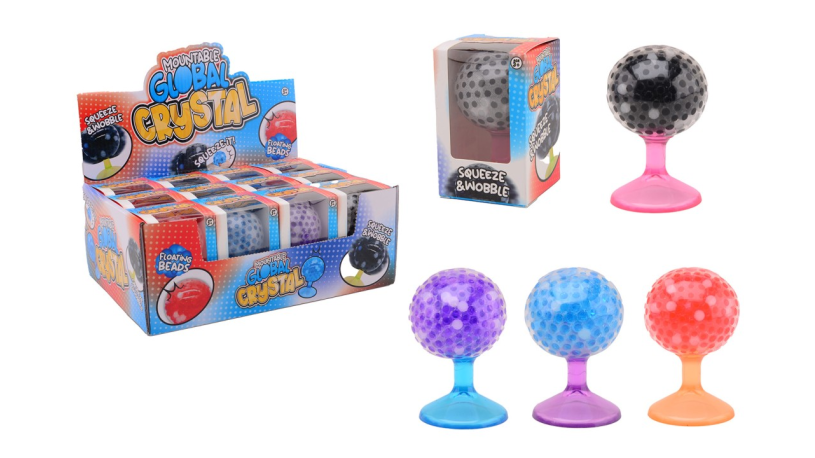 Zuignap wobble squeeze in display