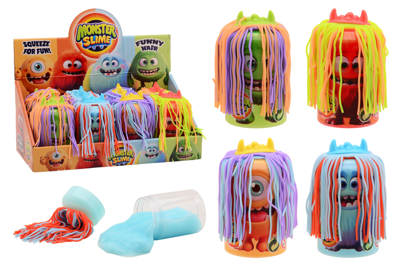 Crazy hair - Monster putty in display - 4 assorti