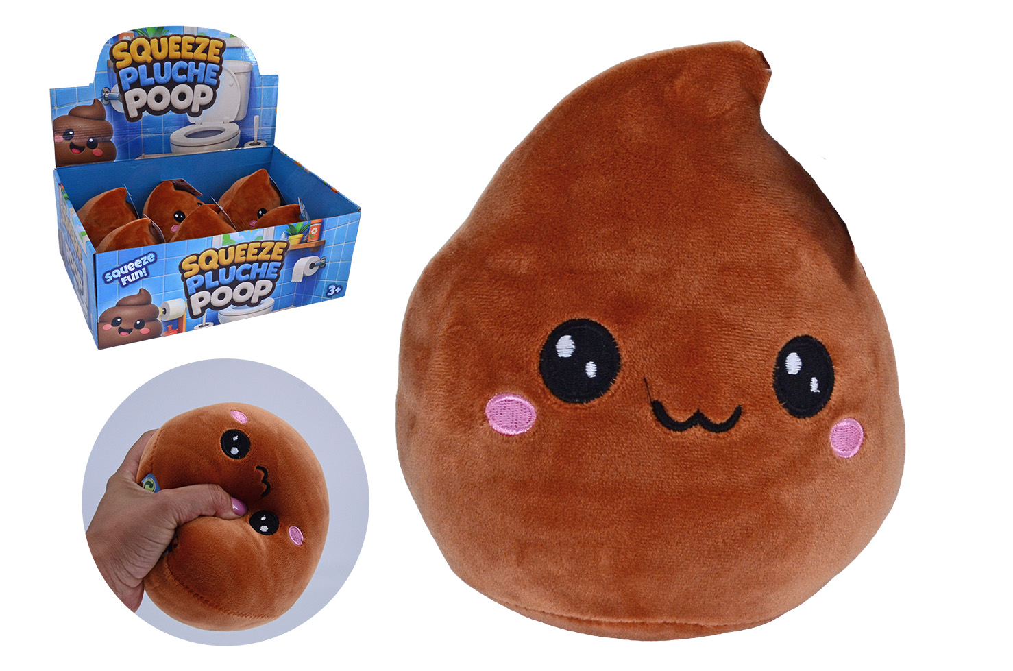 Plush & Play - XL squeeze drol in display