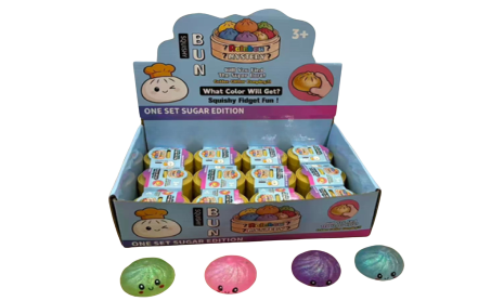 Squishy dumpling slow rise glitter in stoommand 5,5cm
