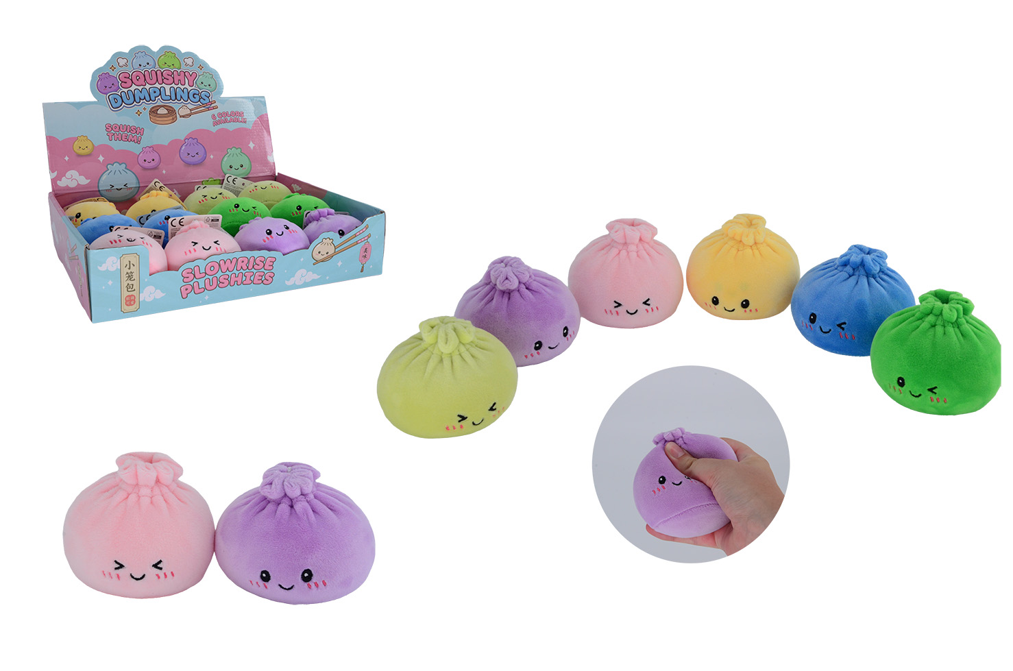 Plush & Play - Slowrise squeezy dumpling 8 cm - 256 gram