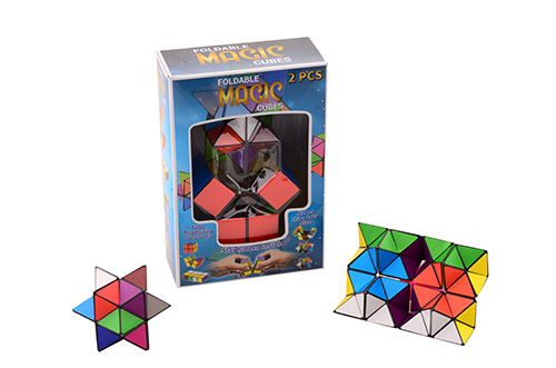 Vouwbare magische kubus 2 stuks in doos