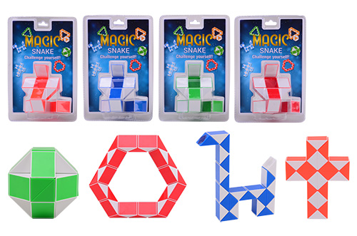 Magische slang in blister 4 assorti