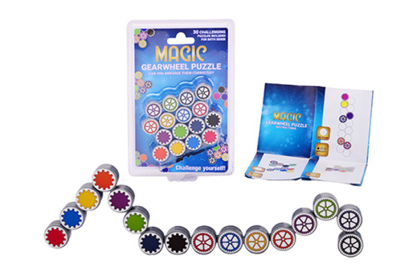 Magische schakels denk spel op kaart