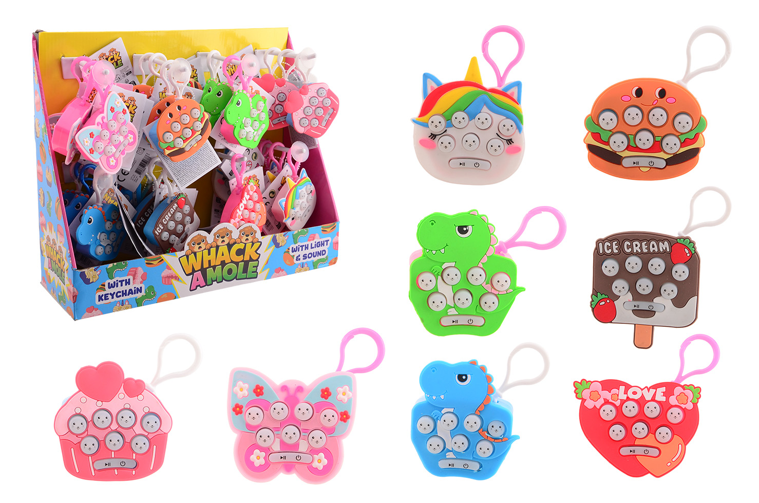 Mollen meppen game met keychain assorti