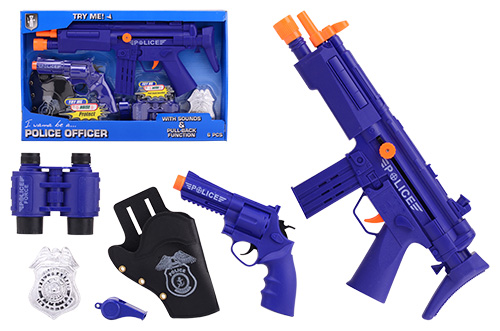 Politie speelset Deluxe in opentouch doos 6-delig