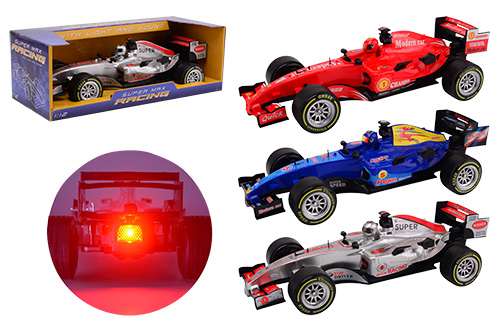 Raceauto 1:12 met licht en geluid 3 assorti