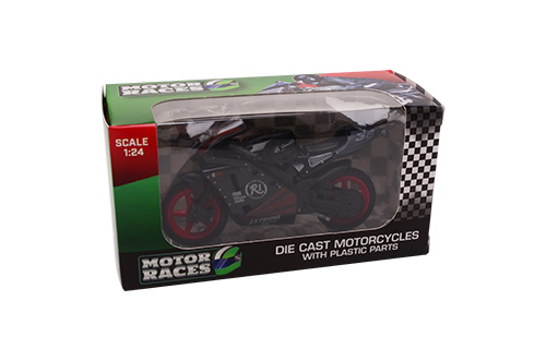 Super Bike motorset 1:24 in display 6 assorti