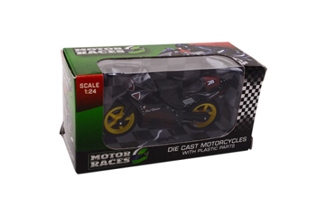 Super Bike motorset 1:24 in display 6 assorti