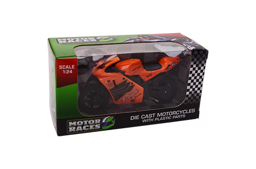 Super Bike motorset 1:24 in display 6 assorti