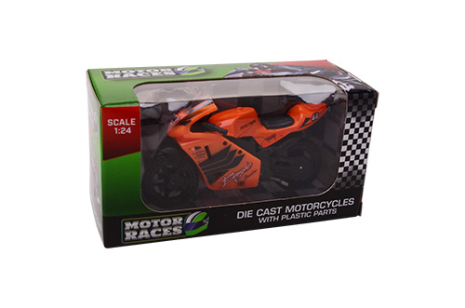 Super Bike motorset 1:24 in display 6 assorti