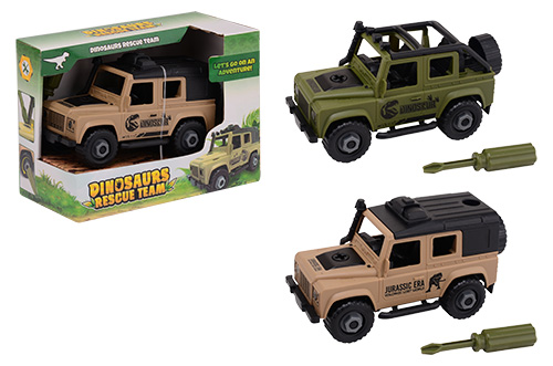 Dinosaurs Rescue Jungle terrein auto in doos assorti