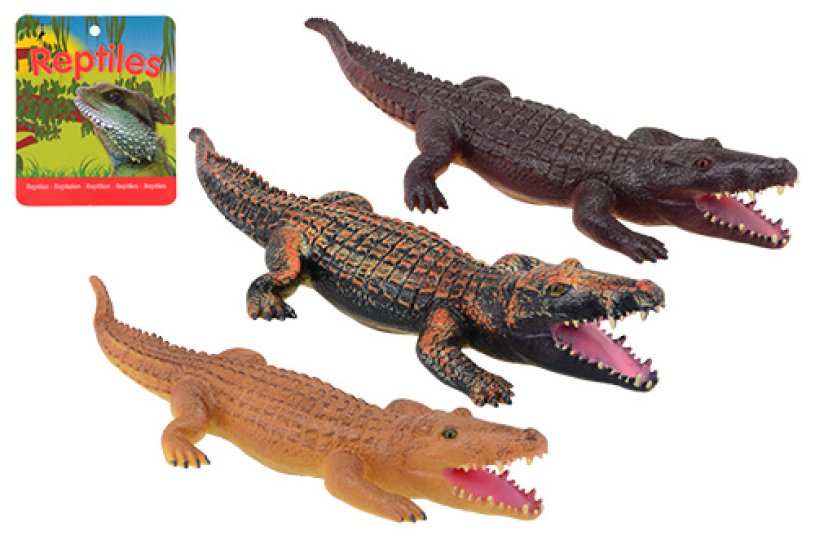 Animal World Soft Touch krokodil groot +/- 65 cm