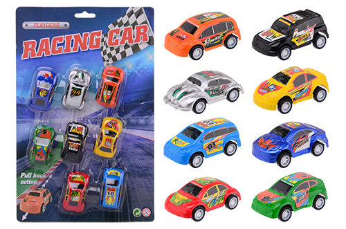 Action racing 8 pull back auto´s op kaart