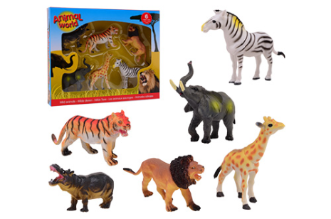 Animal World wilde dieren assortiment in doos