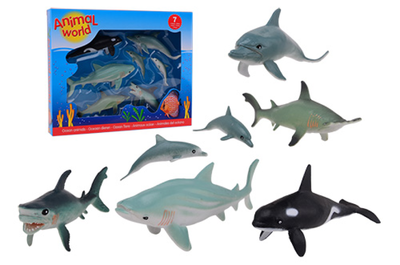 Animal World oceaan dieren assortiment in doos