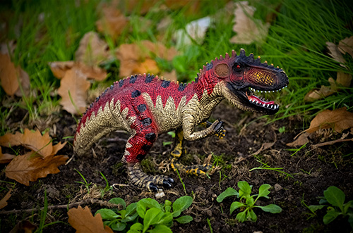 Animal World Twee-zijdige dinosaurus groot in doos 2 assort