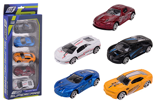 Super Cars 5 stuks Die-cast auto s in doos