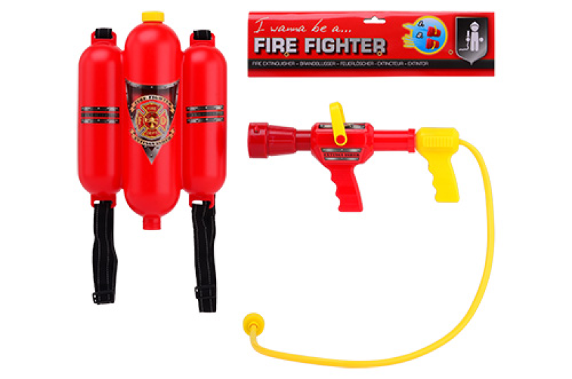 Brandweer brandblusser rugzak