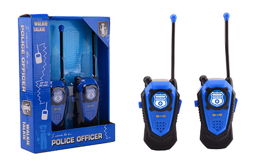 Politie walkie talkie bereik +/- 80 mtr.