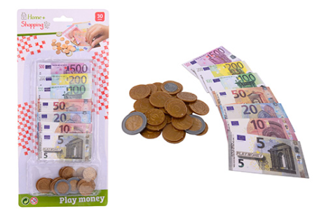 Home and Shopping euro speelgeld op kaart