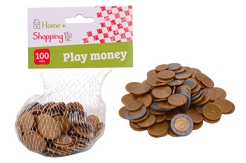 Home and Kitchen euro speelgeld, 100 munten in net