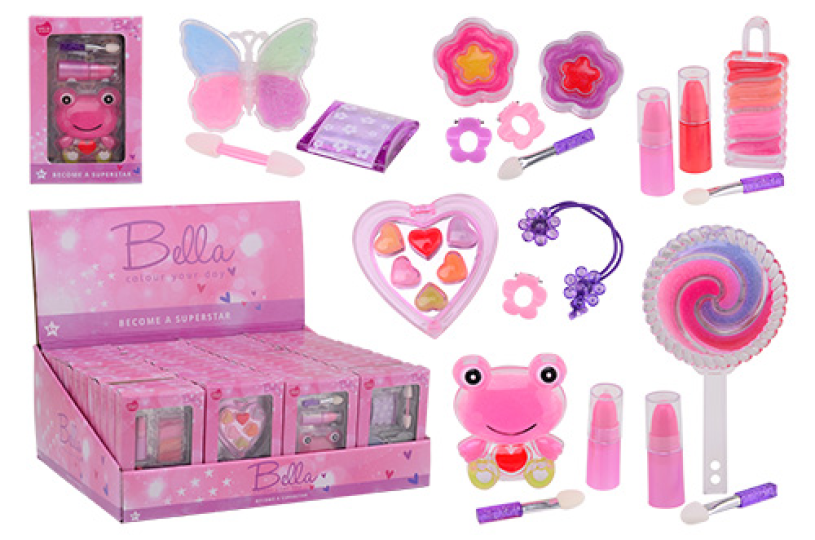 Bella make-up set in display 6 assorti