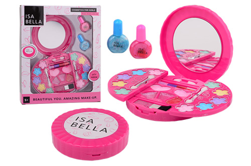 Bella Make-up set in ronde doos met spiegel