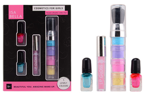 Isabella rouge lipgloss en nagellakset in doos