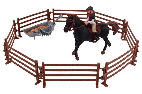 Paarden medium speelset 2 assorti