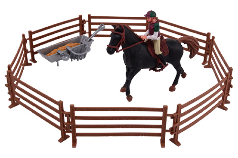 Paarden medium speelset 2 assorti