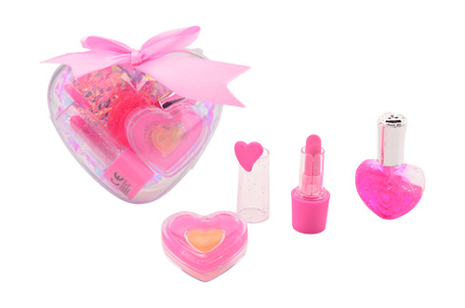 Bella Hartvormige make-up set in display