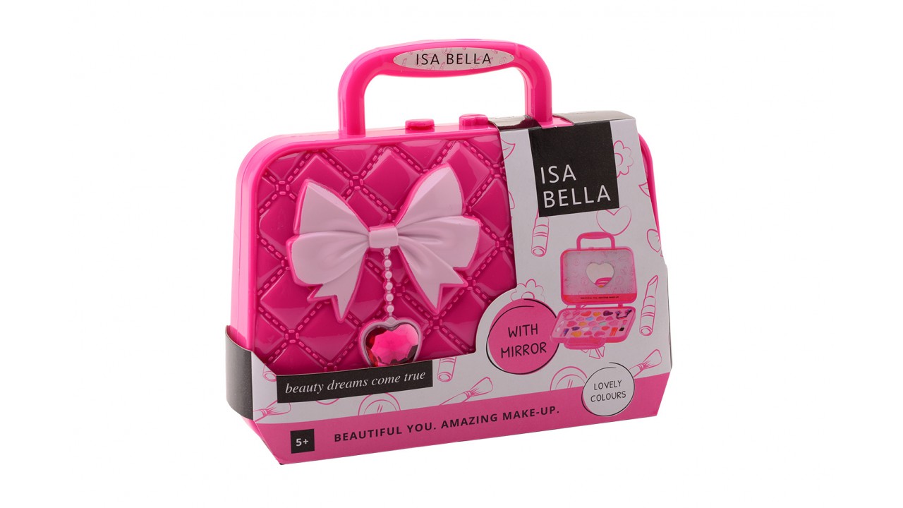 Isabella make-up koffer met spiegel 25-delig