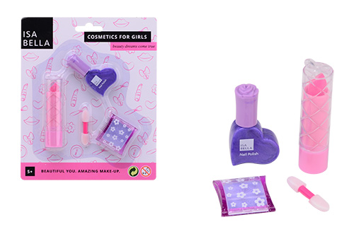 Isabella make-up set op kaart 4 assorti