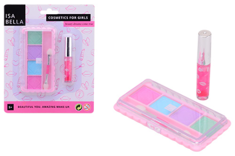 Isabella make-up set op kaart 4 assorti