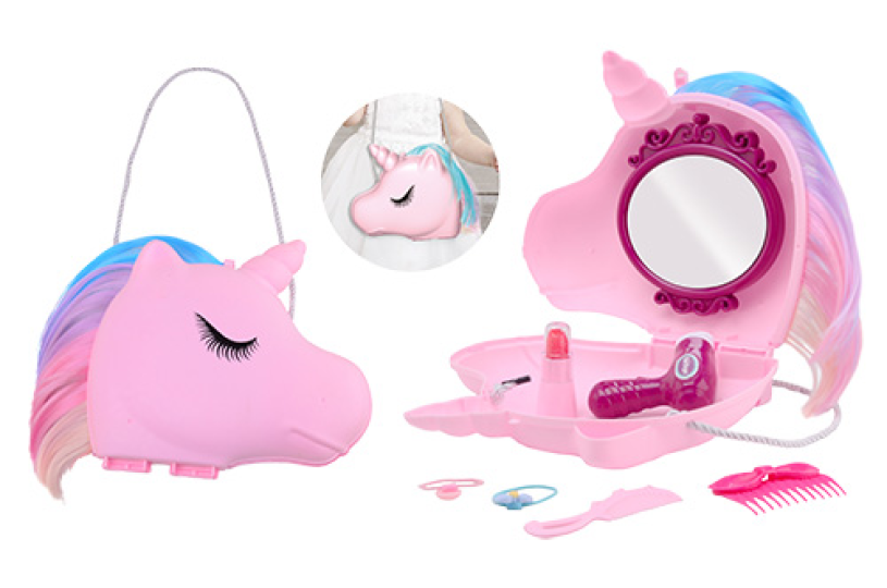 Eenhoorn Beauty case met koord 19-delig