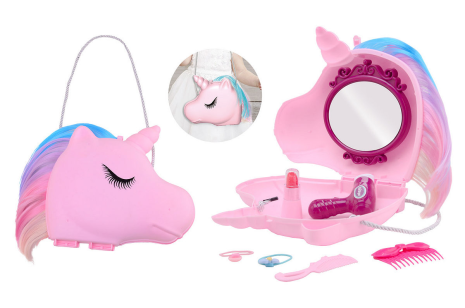 Eenhoorn Beauty case met koord 19-delig