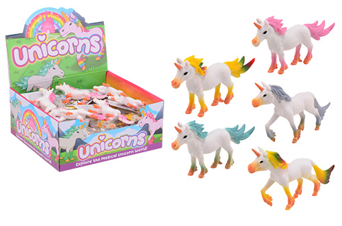 Animal World eenhoorns in display +/- 13cm