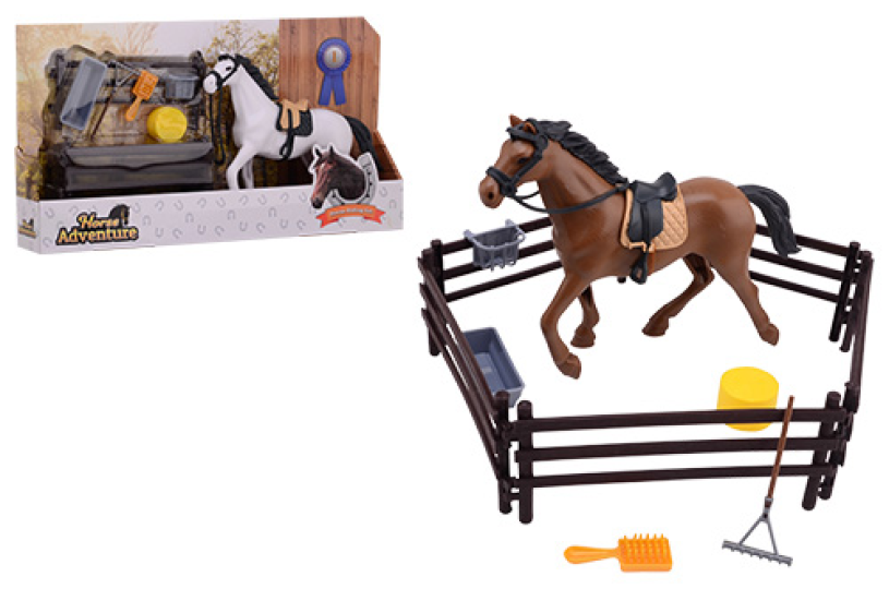 Horse Adventue Paarden speelset met accesoires - 2 assorti