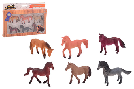 Horse Adventue Paarden 6 paarden in doos assorti