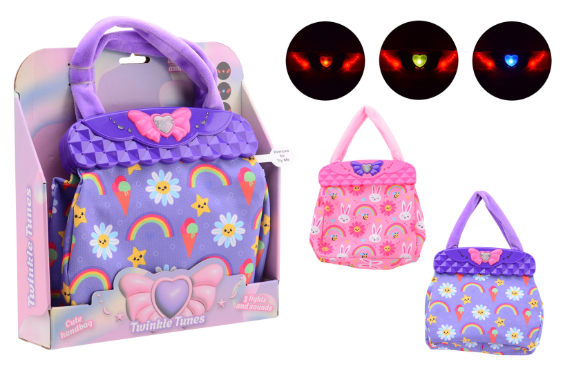 Handtas met licht en geluid