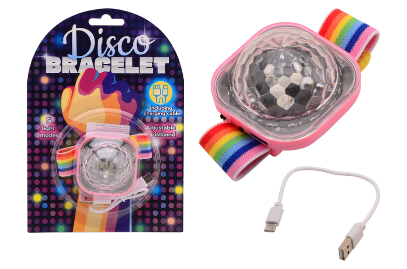 Oplaadbare pols disco armband