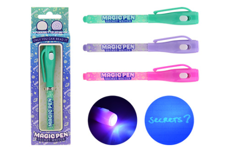 Geheimschrift pen in open touch doos - 3 assorti