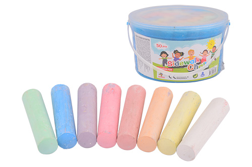 Outdoor Fun stoepkrijt 50 stuks in emmer