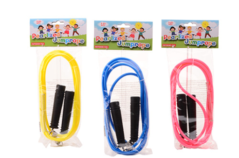 Outdoor fun parelmoer springtouw +/- 2,20 mtr.