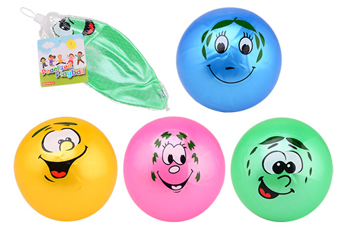 Outdoor fun speelbal smiley 85 gram 4 assorti