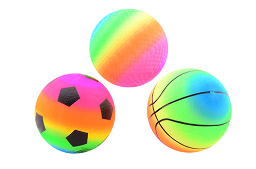Regenboog bal maat 5 3 assorti