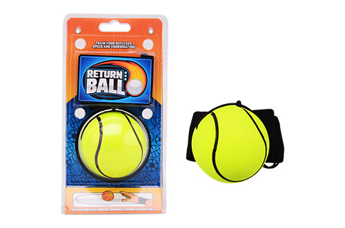 Gooi en vangbal met polsband 4 assorti