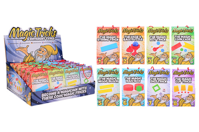 Goocheltrucs in display 8 assorti