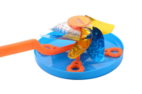 Aqua Fun Bellenblaasmolen op kaart 3 assorti